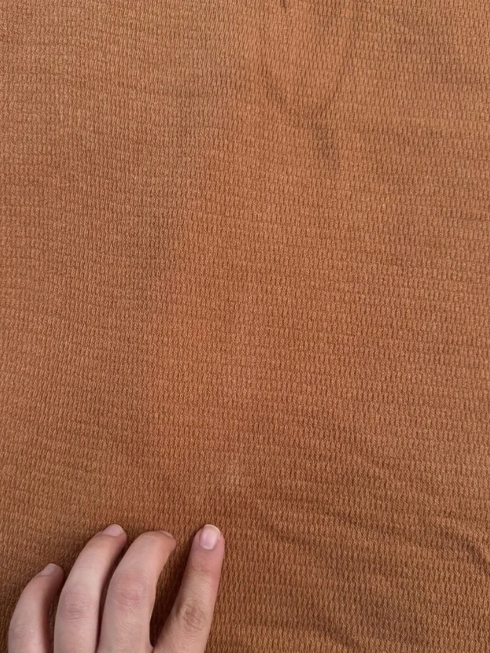 Dress up (L)rust orange boho western cowgirl knit tank top casual boutique